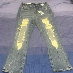 Judy Blue Distressed Straight Leg Jeans